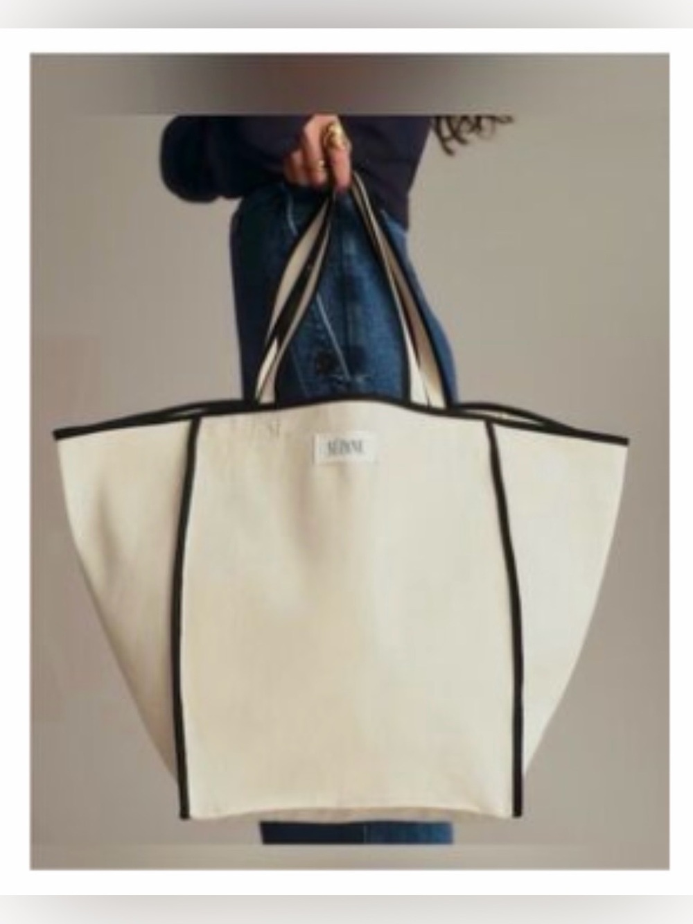 Sézane Canvas Tote NWOT